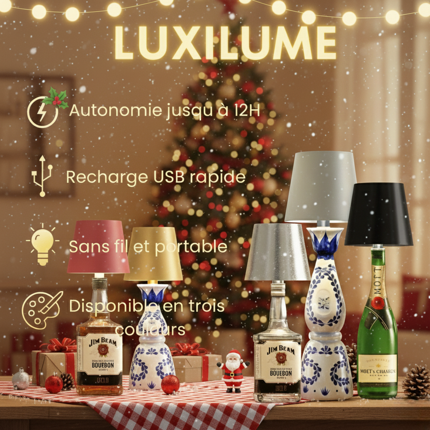 Lampe LED sans fil/ bouchon pour bouteilles