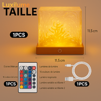 Projecteur Rotatif Ondulé – Effet Cube de Glace