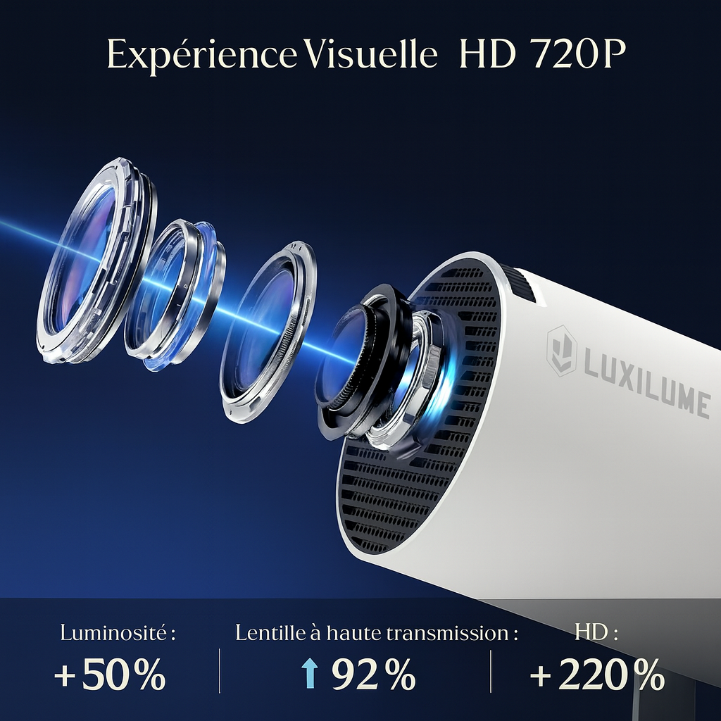 Mini-Projecteur Luxilume avec Applis Intégrées