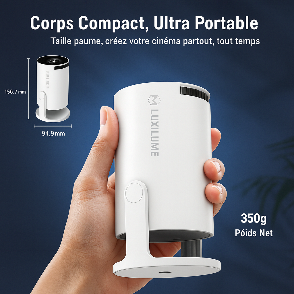 Mini-Projecteur Luxilume avec Applis Intégrées