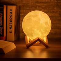 Lampe Lune 3D – 16 Couleurs, Tactile