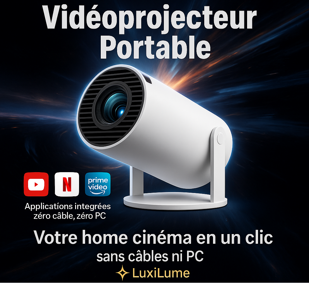 Mini-Projecteur Luxilume avec Applis Intégrées